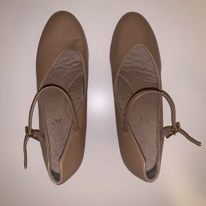 Tan character shoes